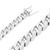 14k White Gold Hand Made Chain 16.2mm Wide And 24 Inches