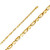 14K Yellow Gold 2.5mm Fancy Handmade Link Chain 30 Inches