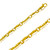 14k Yellow Gold Handmade Bullet Links Bracelet 3.4mm 7 Inches