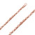 14k Rose Gold Fancy Hand Made Chain 4.6mm 28 Inches