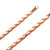 14k Rose Gold Fancy Hand Made Bracelet 4.9mm 8 Inches