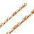 14k Rose Gold Fancy Hand Made Chain 6.1mm 24 Inches