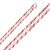 14k Rose Gold Fancy Hand Made Chain 10.0mm 8 Inches