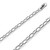 14k White Gold 5.4mm Rolo Chain 18 Inches