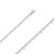 18k White Gold 3.6mm Fancy Hand Made Chain 18 Inches