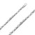 18k White Gold Fancy Hand Made Chain 4.6mm 18 Inches
