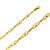 18K Yellow Gold 5.0mm Handmade Bullet Links Chain 7 Inches