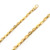 18K Yellow Gold Fancy Hand Made Chain 4.6mm 24 Inches