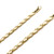 18K Yellow Gold Fancy Hand Made Chain 4.9mm 22 Inches