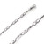 14k White Gold Gold 4.1mm Fancy Hand Made Chain 18 Inches