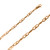 14k Rose Gold 4.1mm Fancy Hand Made Chain 20 Inches