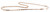 14k Rose Gold 2.6mm Fancy Hand Made Chain 24 Inches