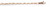 14k Rose Gold 2.6mm Fancy Hand Made Chain 24 Inches