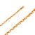 14k Rose Gold 3.4mm Fancy Hand Made Chain 8 Inches