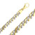 14k Two Tone Hand Made Gold Chain 8.4mm Wide 26"