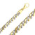 14k Two Tone Hand Made Gold Chain 8.4mm Wide 30"