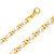 14k Two Tone Modern Hand Made Gold Chain 8.3mm Wide 18 Inches