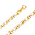 14k Two Tone Modern Hand Made Gold Chain 8.3mm Wide 26 Inches