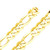 18k Yellow Gold Handmade Figaro Bracelet 15.1mm Wide 8 Inches