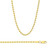 18k Gold Bead Link Chain, 3mm Wide 18 Inches