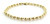18k Yellow Gold Hand Made Beaded Bracelet 5mm 8 Inches