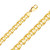 14k Gold 12.0mm Mariner Chain 22 Inches