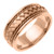 14k Rose Gold 8.5mm  Handmade Wedding Band