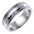 14k White Gold 7mm  Handmade Wedding Band (537)