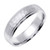 14k White Gold 6mm  Handmade Hammered Wedding Band