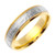 14k Two Tone Gold 6mm  Handmade Wedding Band