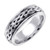 14k White Gold 5 mm  Handmade Celtic Wedding Band