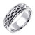 14k White Gold 6.5 mm  Handmade Celtic Wedding Band