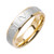 14K Yellow Gold With White Gold 6mm Handmade Roman Numeral Wedding Band