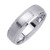 14K White Gold 6.5mm Wide 2 Rows Of Milgrain With A Brushed Finished Center And Polished Edge Wedding Band