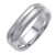 14K White Gold 6mm Wide Matte Finish With A Beveled Edge   Wedding Band