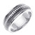 18k White Gold 8mm Handmade Wedding Band (436)