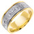18kYellow and White Gold 9mm Celtic Wedding Band