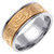 18k Two Tone Gold 9mm Celtic Wedding Band