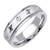 18k White Gold 6.5mm Fancy Wedding Band