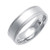 18K White Gold 7mm Wide Matte Finish With A Rope Pattern Edge   Wedding Band
