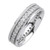 14k White Gold 6mm 0.93ct. Diamond Wedding Band