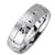 14k White Gold . 0.25ct. Diamond Wedding Band