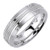 14k White Gold 7mm 0.24ct. Diamond Wedding Band --15296