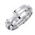 14k White Gold 8mm 0.48ct. Diamond Wedding Band