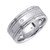 14k White Gold 8.5mm 0.16ct. Diamond Wedding Band