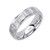 14k White Gold 6mm 0.25ct. Diamond Pave Set Wedding Band