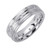 14k White Gold 6mm 0.16ct. Diamond Wedding Band (2645)