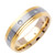 14k Gold Yellow And White Gold Diamond Wedding Band (2826)