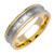 14k Gold Yellow And White Gold Diamond Wedding Band (2830)