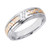 14k Gold White Gold And Tri-color Gold .15 ct.  Diamond Wedding